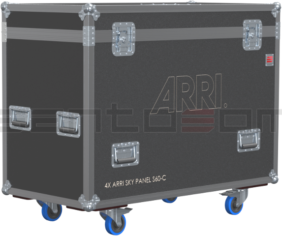 Santosom Projector Flight case, 4x ARRI Sky Panel S60-C + PSU + Access.