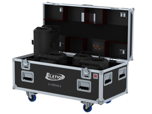 Santosom Projector Flight Case PRO, 4x ELATION KL FRESNEL 8
