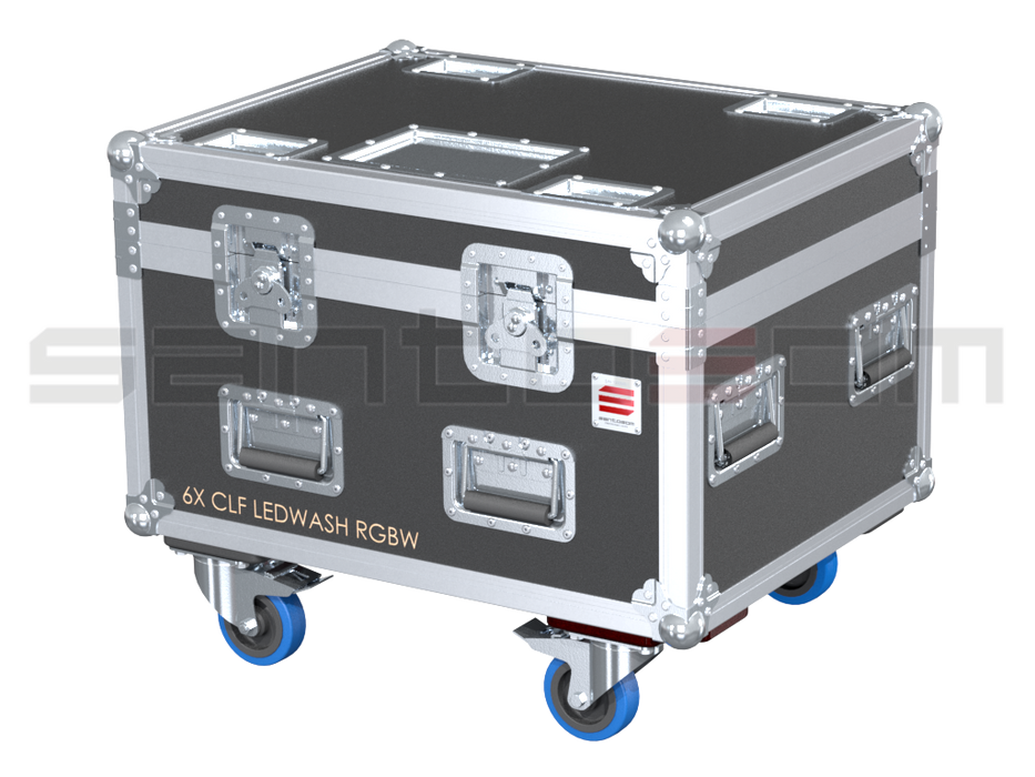 Santosom Projector Flight case PRO, 6x CLF Ledwash RGBW