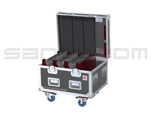 Santosom Projector Flight case PRO, 6x CLF Ledwash RGBW