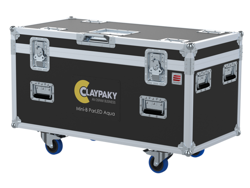 Santosom Flight case PRO-2, 8x Clay Paky Mini-B ParLED Aqua