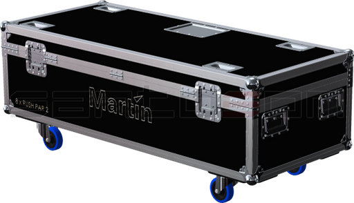Santosom Projector Flight case, 8x Martin Rush PAR-2 + Access.