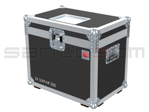Santosom Projector Flight Case, 2x Elation Sixpar 300