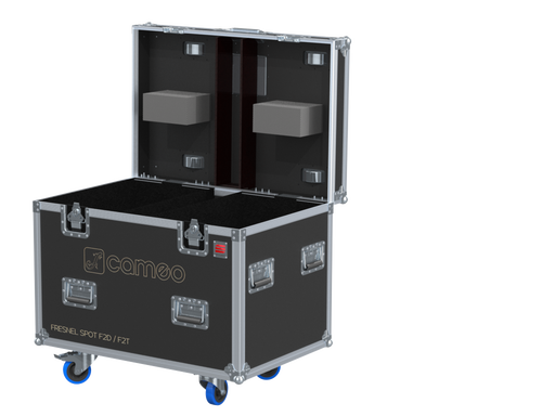 Santosom Projector Flight case, 4x Cameo Fresnel Spot F2D / F2T (clamps on)