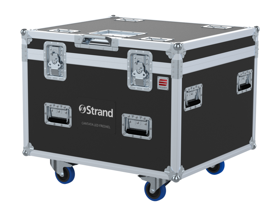 Santosom Projector Flight case, 4x Strand Cantata FC Fresnel Led
