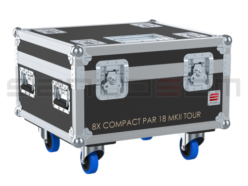 Santosom Projector Flight Case PRO, 8x Showtec Compact Par 18 MKII Tour