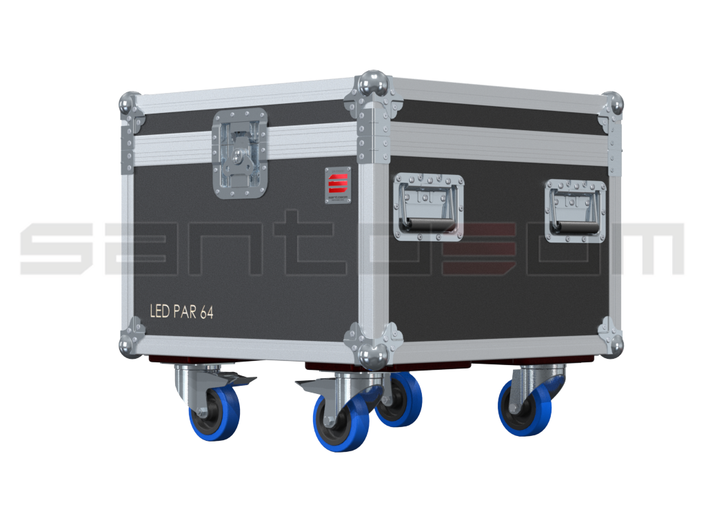 Santosom Projector Flight Case PRO, 4x Leding Solar RGBW Zoom