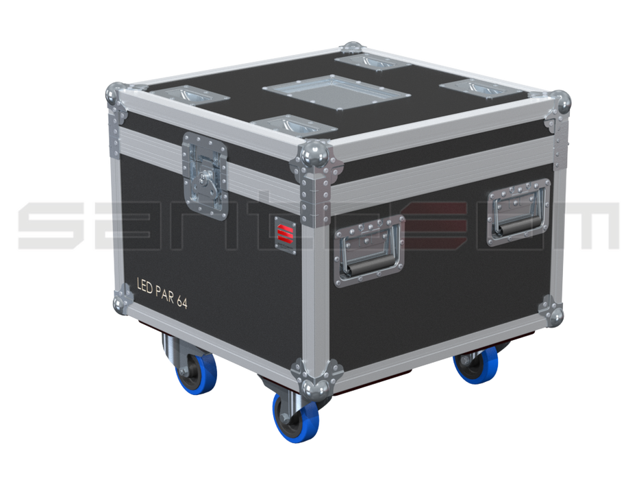 Santosom Projector Flight Case PRO, 4x Leding Solar RGBW Zoom