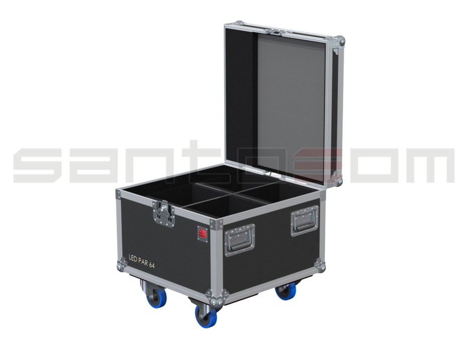 Santosom Projector Flight Case PRO, 4x Leding Solar RGBW Zoom