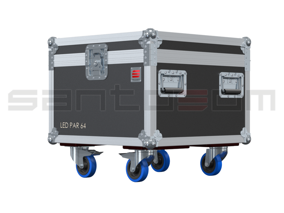 Santosom Projector Flight Case PRO, 4x Leding Solar RGBW Zoom