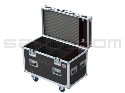 Santosom Projector Flight case, 6x CAMEO CLTS40WW, Clamps on 120mm