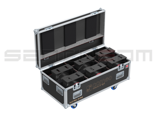 Santosom Projector Flight Case Pro, 6x Cameo Flat Pro18IP65 + Access.