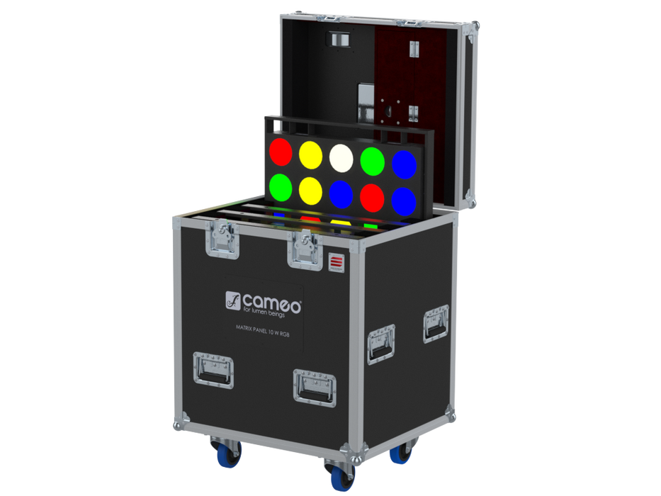 Santosom Projector Flight Case Pro, 4x Cameo Matrix Panel 10W RGB