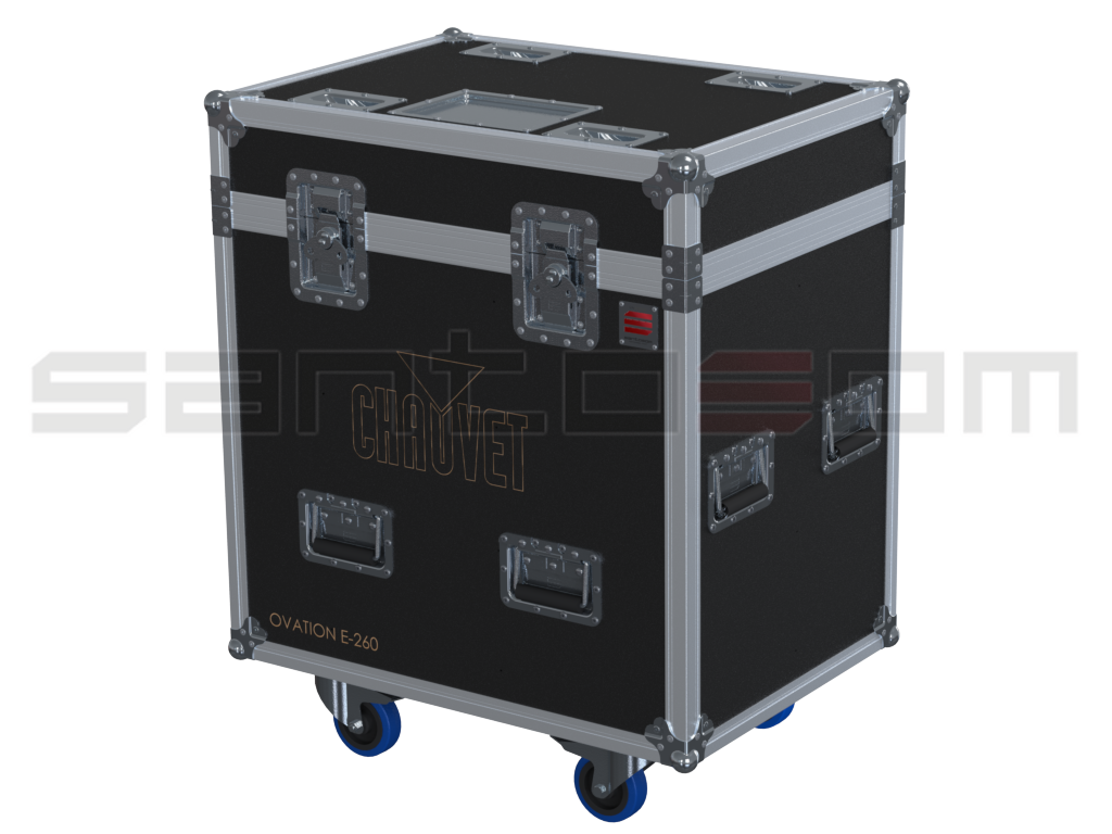 Santosom Projector Flight case PRO, 4x Chauvet Ovation E-260WW/ E-260CW