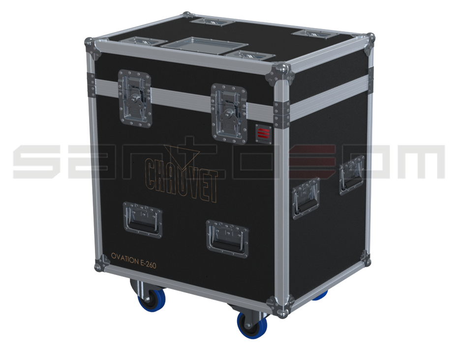 Santosom Projector Flight case PRO, 4x Chauvet Ovation E-260WW/ E-260CW