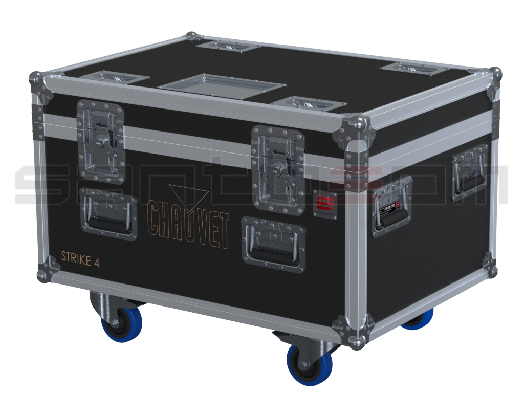 Santosom Projector Flight Case PRO, 4x Chauvet Strike4