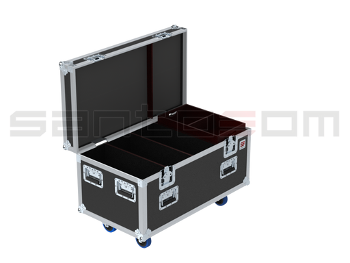 Santosom Projector Flight Case PRO, 3x Studio Due T-Bright Plus