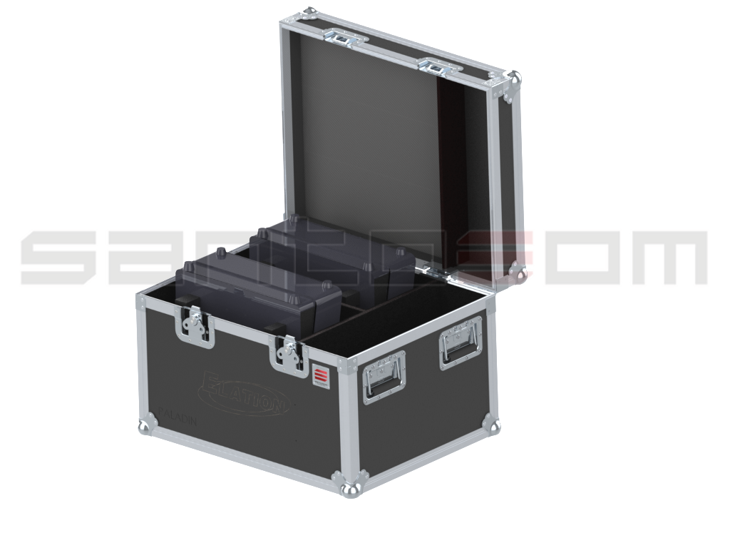 Santosom Projector Flight case, 2x ELATION Paladin