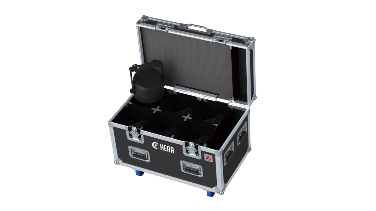 Santosom Projector Flight case PRO, 6x CLF HERA (clamps on)