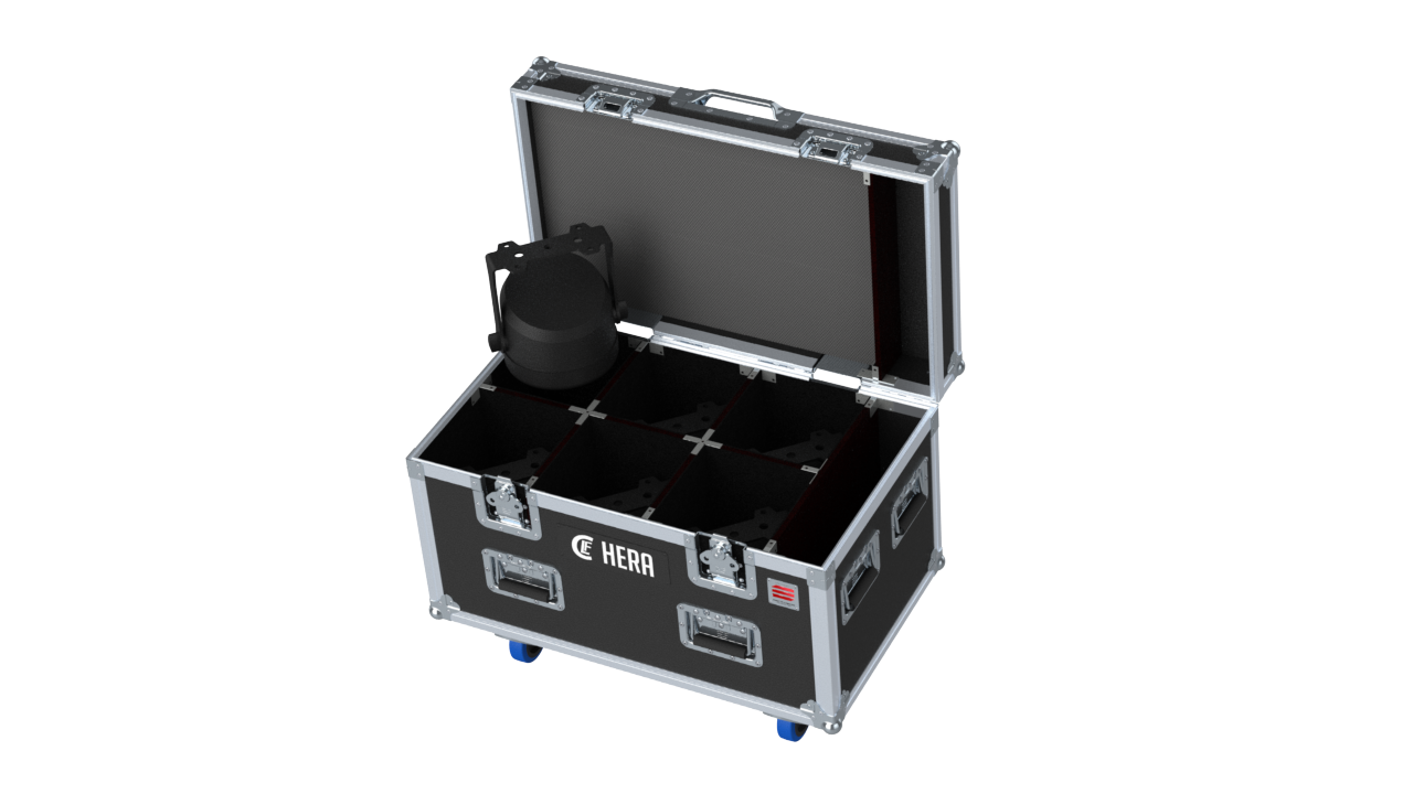 Santosom Projector Flight case PRO, 6x CLF HERA (clamps on)