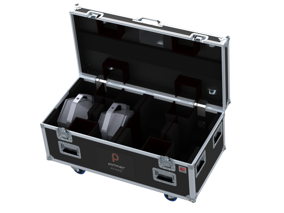 SANTOSOM Projector Flight case PRO, 4x Portman P3 PIX3L
