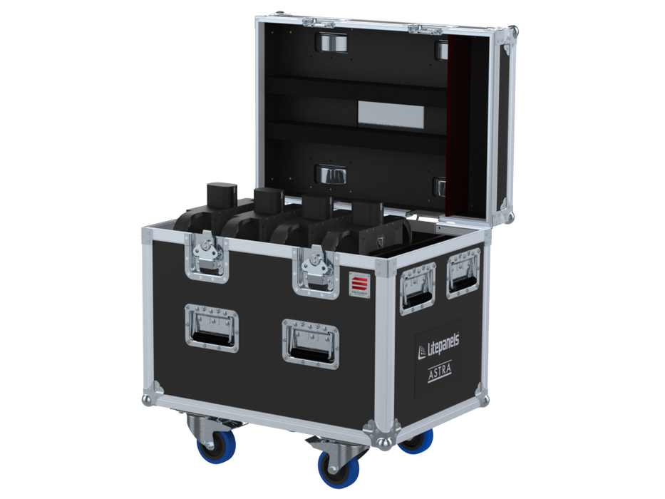 Santosom Projector Flight case PRO, 4x LITEPANELS ASTRA + Acess
