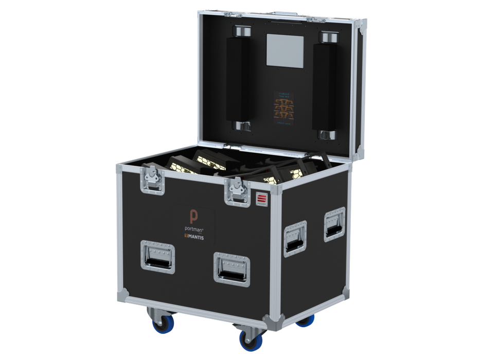 Santosom Projector Flight case PRO, 3x Portman Mantis