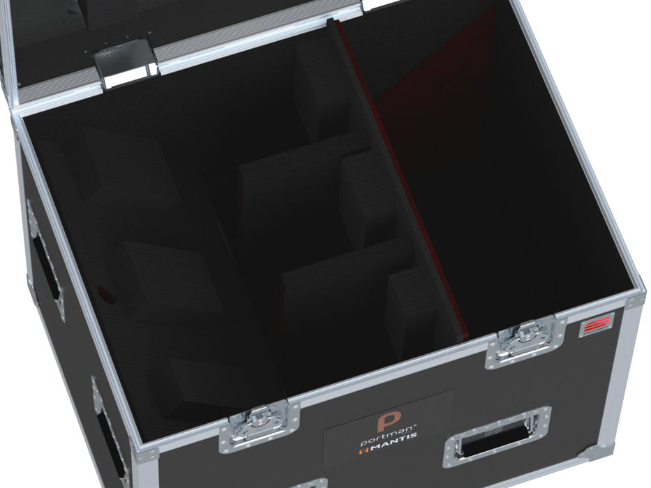 Santosom Projector Flight case PRO, 3x Portman Mantis