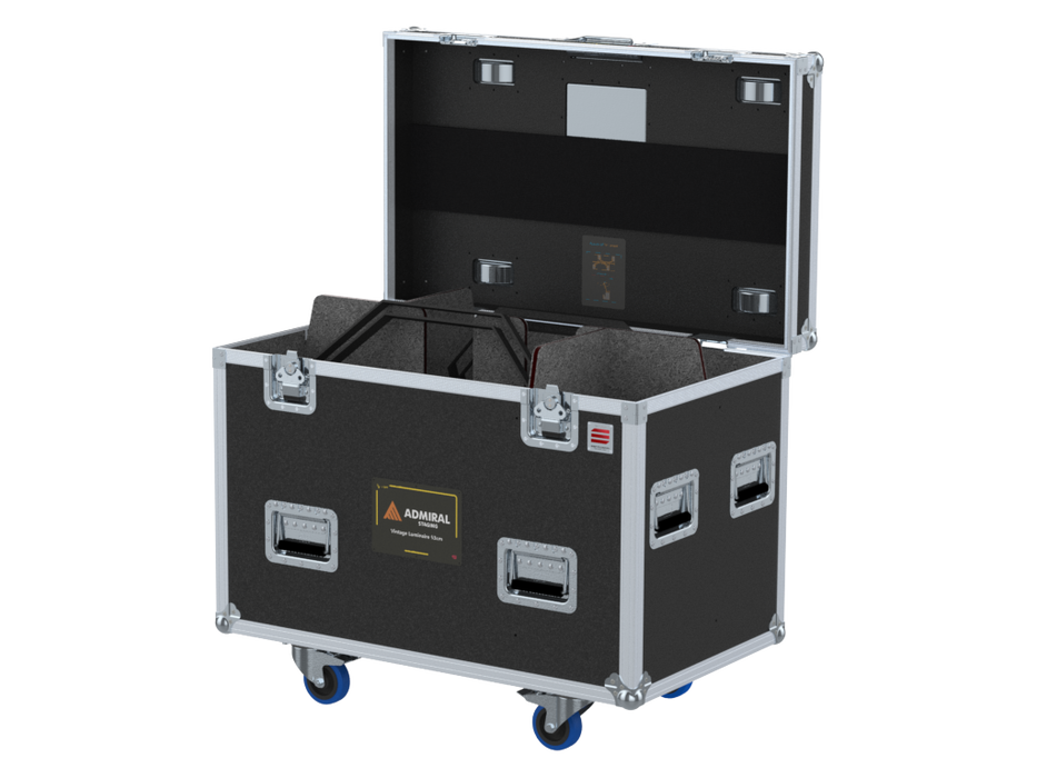 SANTOSOM Projector Flight case PRO, 2x Admiral Vintage Luminaire 53cm