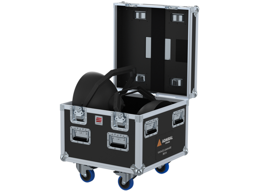 Santosom Projector Flight case PRO, 2x Admiral Staging Vintage Luminaire 38cm