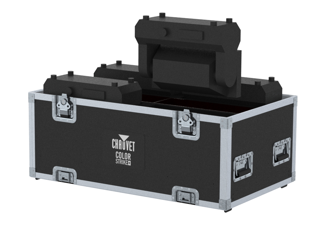 SANTOSOM Extension Flight case PRO-2M, 4x Chauvet Color STRIKE M