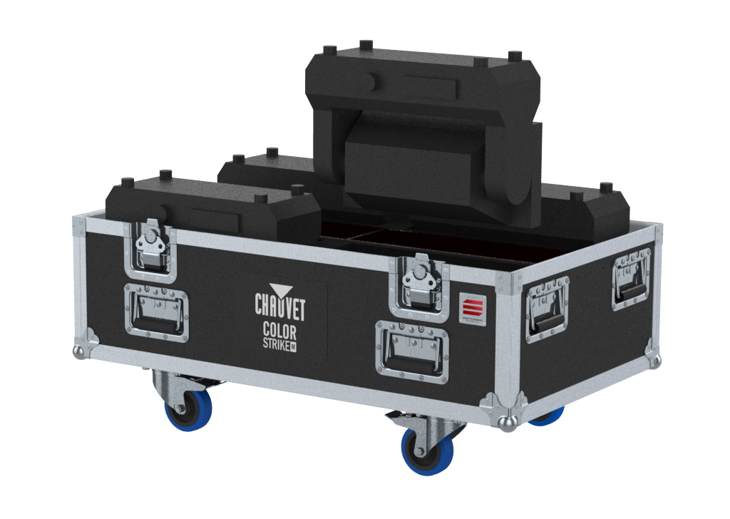 Santosom Flight case PRO-2M, 4x Chauvet Color STRIKE M