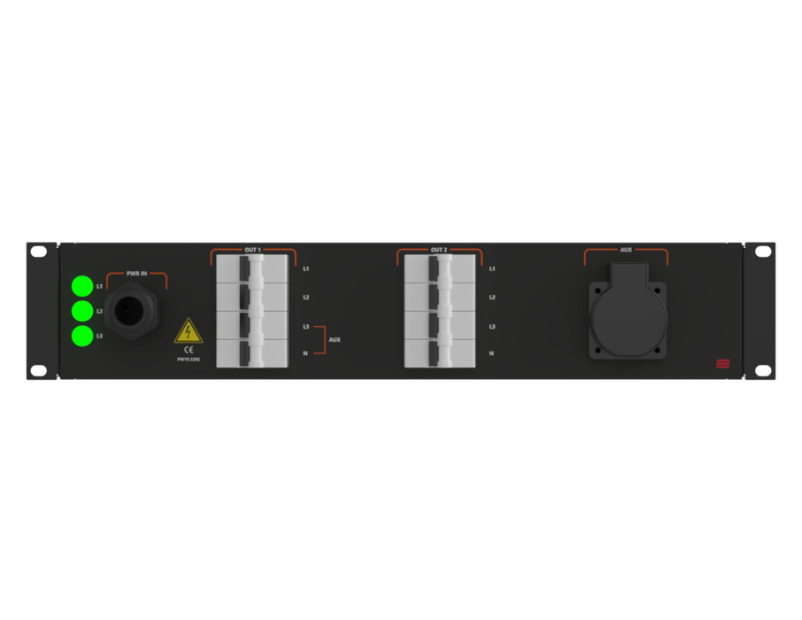 SANTOSOM 19" ML RACK Rack Power Distro, 32A 5P IN/ 1 OUT Bucim + Shuko