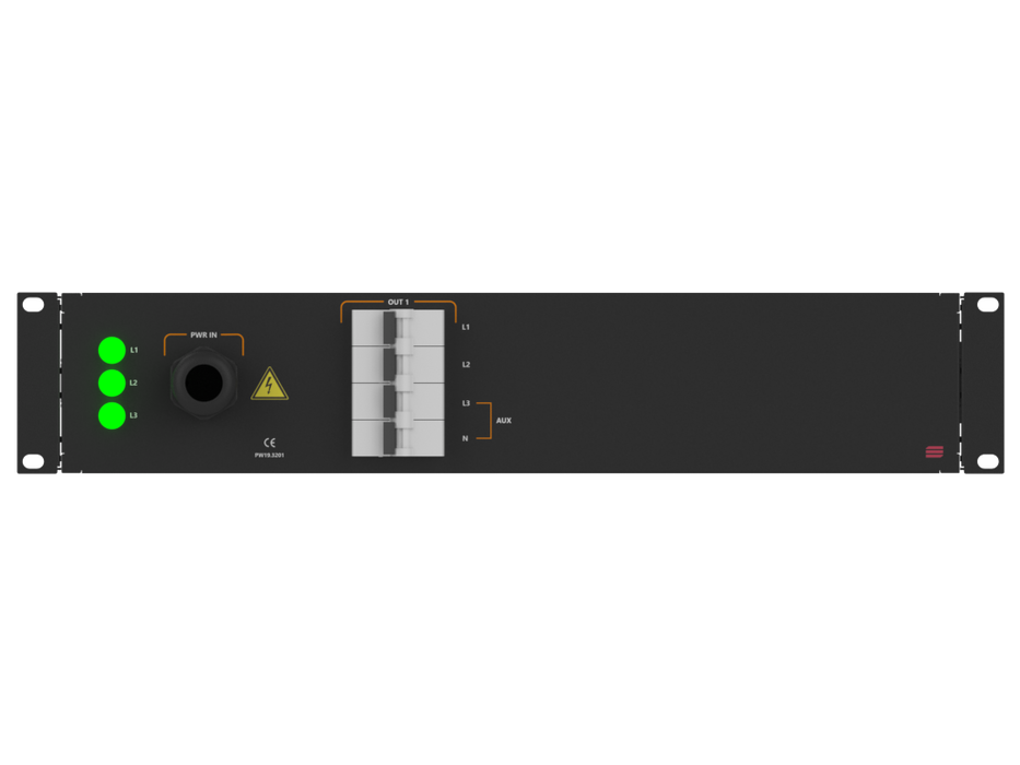 SANTOSOM 19" ML RACK Rack Power Distro, 32A 5P IN/ 1 OUT Bucim + Shuko