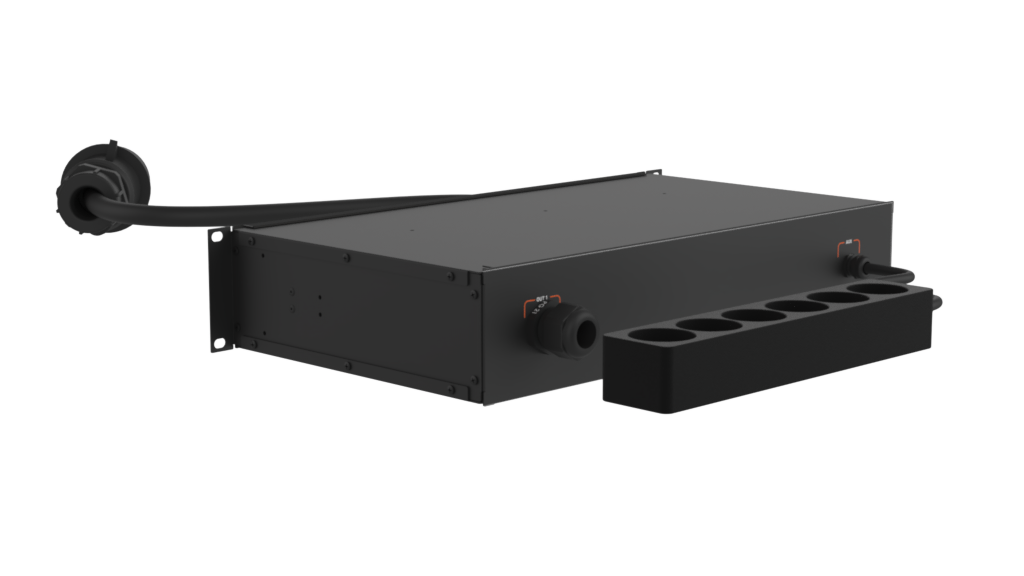SANTOSOM 19" ML RACK Rack Power Distro, 32A 5P IN/ 1 OUT Bucim + Shuko