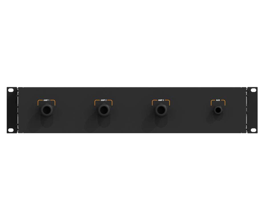 SANTOSOM 19" Rack Power Distro, 32A 5P IN/ 3 OUT Bucim + AUX