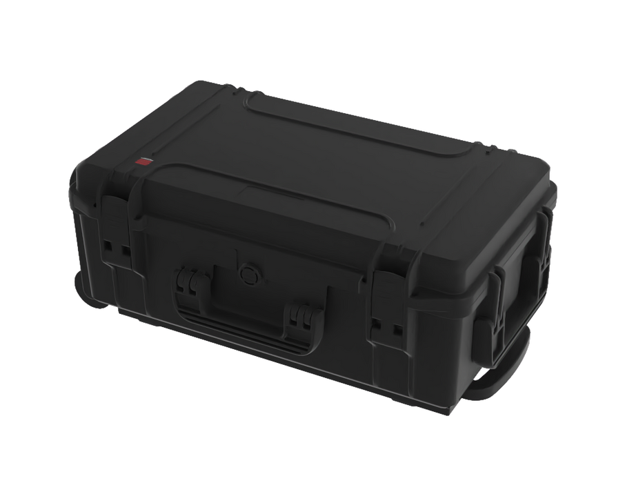 PLASTIC CASES WATERPROOF CASE Plastic Case 520x290x200mm with Trolley and grooved foam