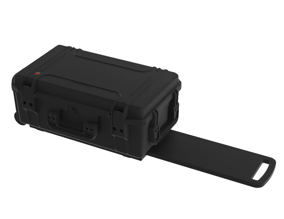 PLASTIC CASES WATERPROOF CASE Plastic Case 520x290x200mm with Trolley and grooved foam