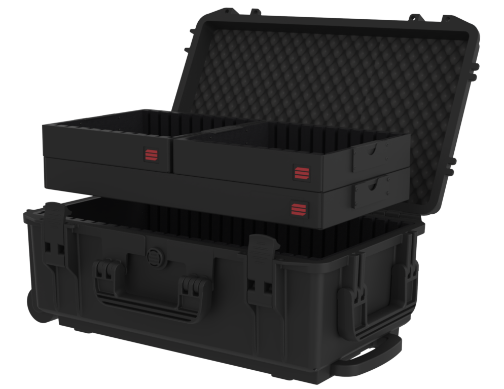 PLASTIC CASES WATERPROOF CASE Plastic Case PX-1, 220 Series, V.520, Trays 250