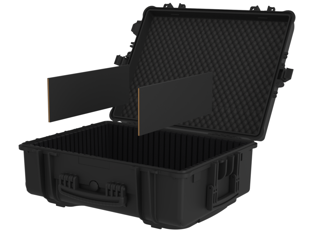 PLASTIC CASES WATERPROOF CASE Plastic Case PX-2, 260 Series, V.580, Partitions 400