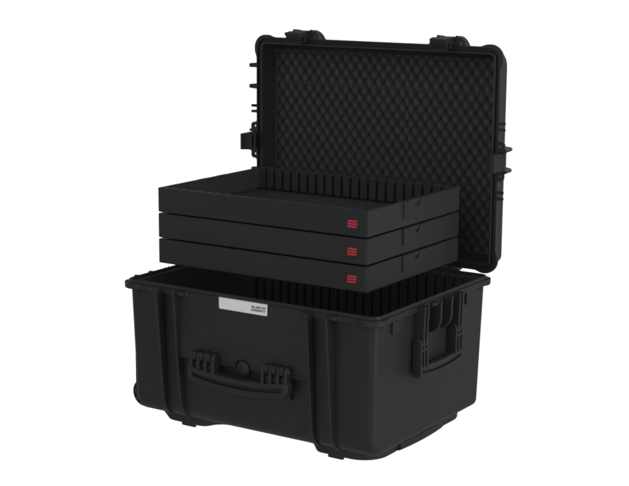 PLASTIC CASES WATERPROOF CASE Plastic Case PX-2, 370 Series, V.670, Trays 400