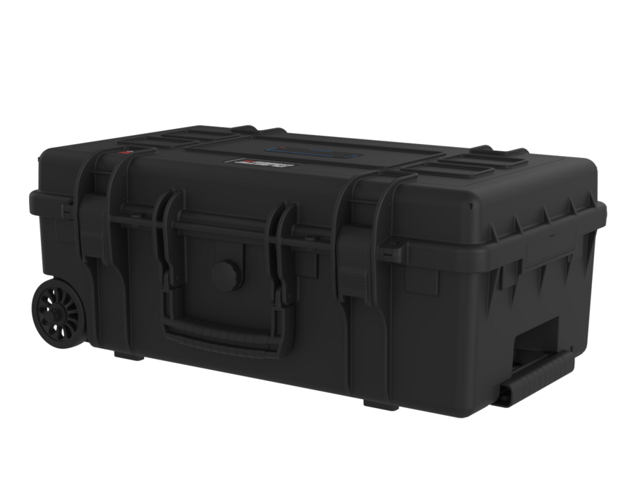 WATERPROOF CASE Plastic Case c/ rodas + Rack Sleeve Metal 2U 250mm