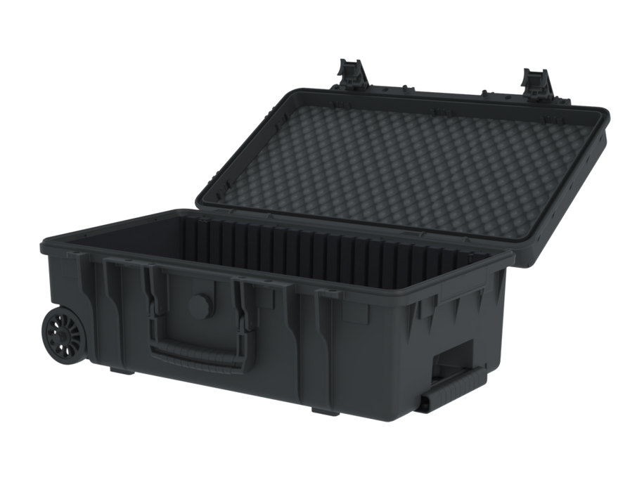 PLASTIC CASES WATERPROOF CASE Plastic case LW (520x285x205+55-30,3lt) with wheels