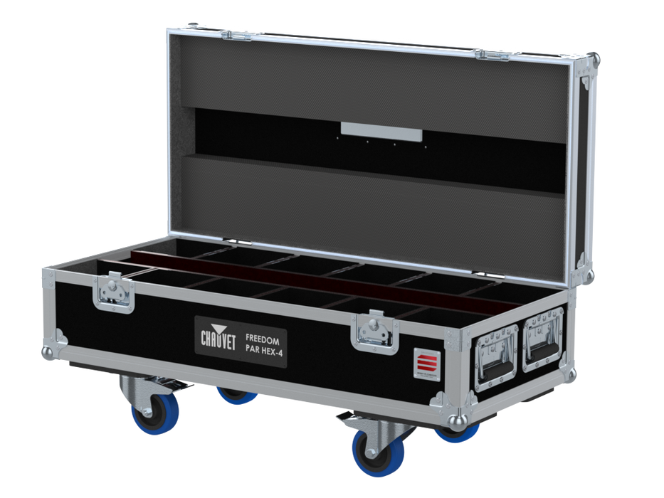Santosom Projector Flight case PRO, 12x Chauvet Freedom Par Hex-4 / Quad-4