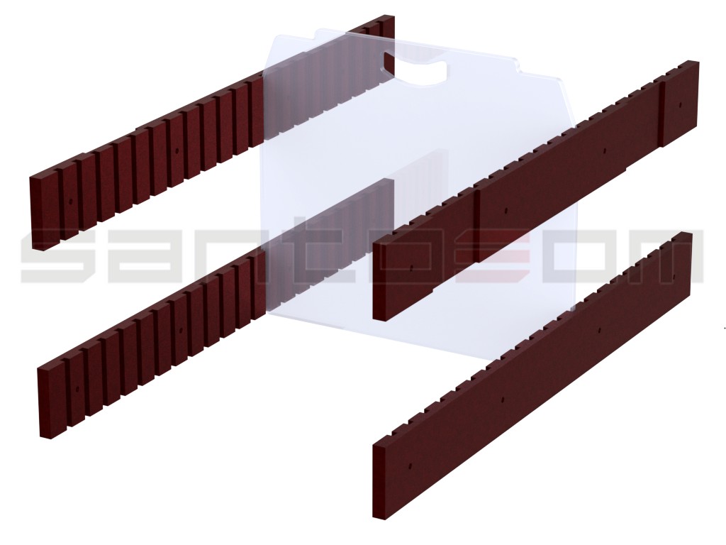 Santosom Accessory Dividing Wall Rail W For ML 90