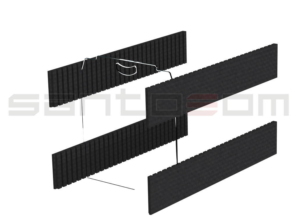 Santosom Accessory Dividing Wall Foam For Ml 94