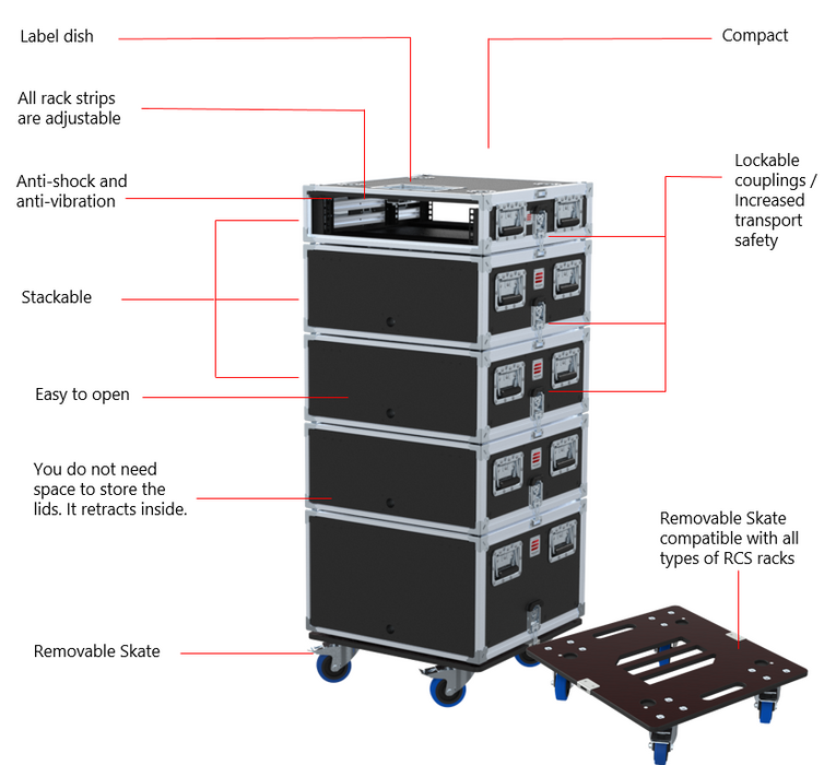 Santosom Rack Compact Sliding, 2U 390-ARR