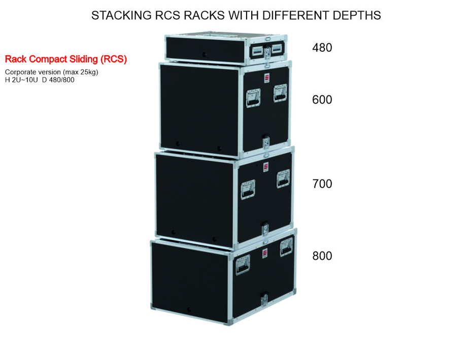 Santosom Rack Compact Sliding, 2U 390-ARR