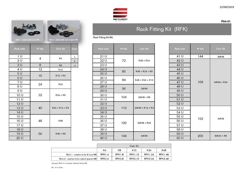 48 Rack Fitting Kit Mod.1