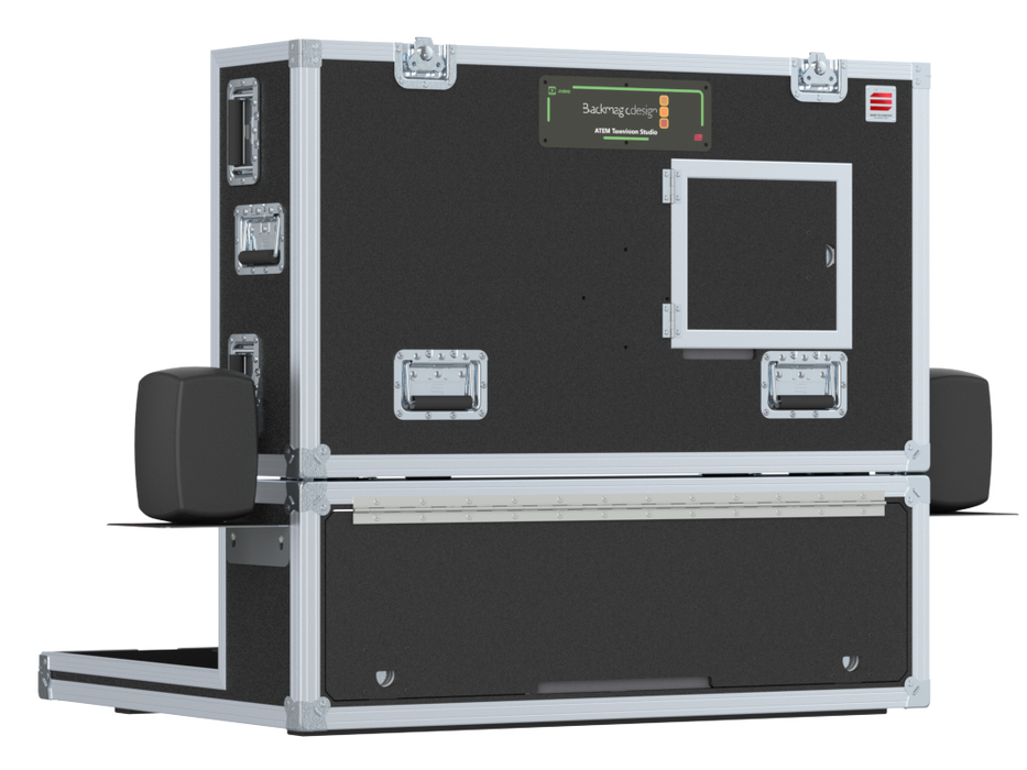 Santosom Video Controller Flight case, Production mixer BlackMagic Atem Television Stu